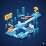 3D journey path showing tax planning steps for beginners from first salary to tax savings