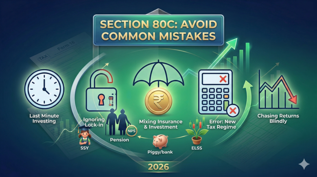 Common tax saving mistakes to avoid under Section 80C in 2026.
