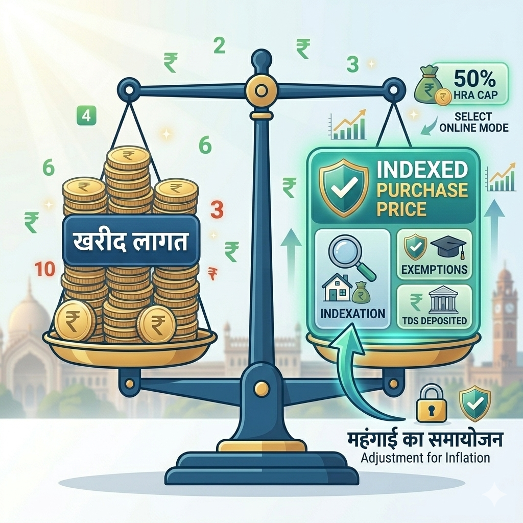 Concept of Indexation Benefit on Property Sale.