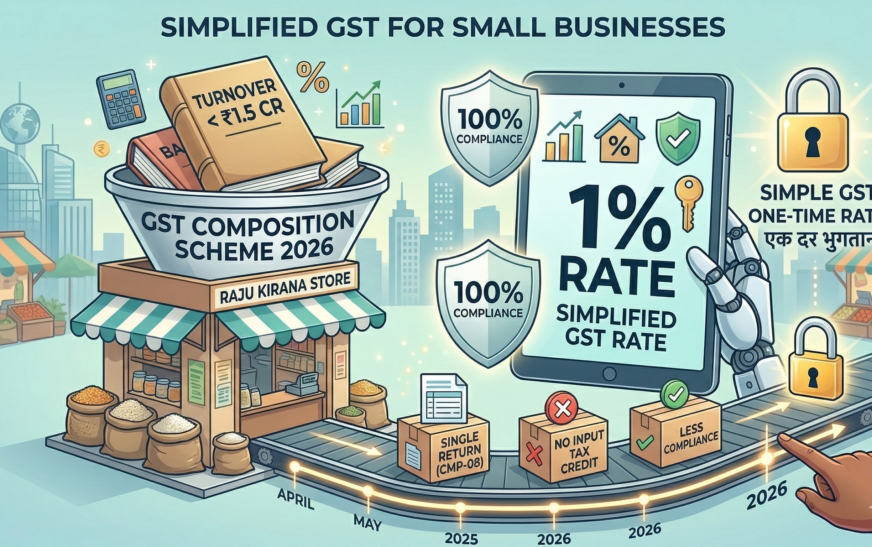 GST Composition Scheme 2026: पात्रता, दर और नियम | पूरी गाइड