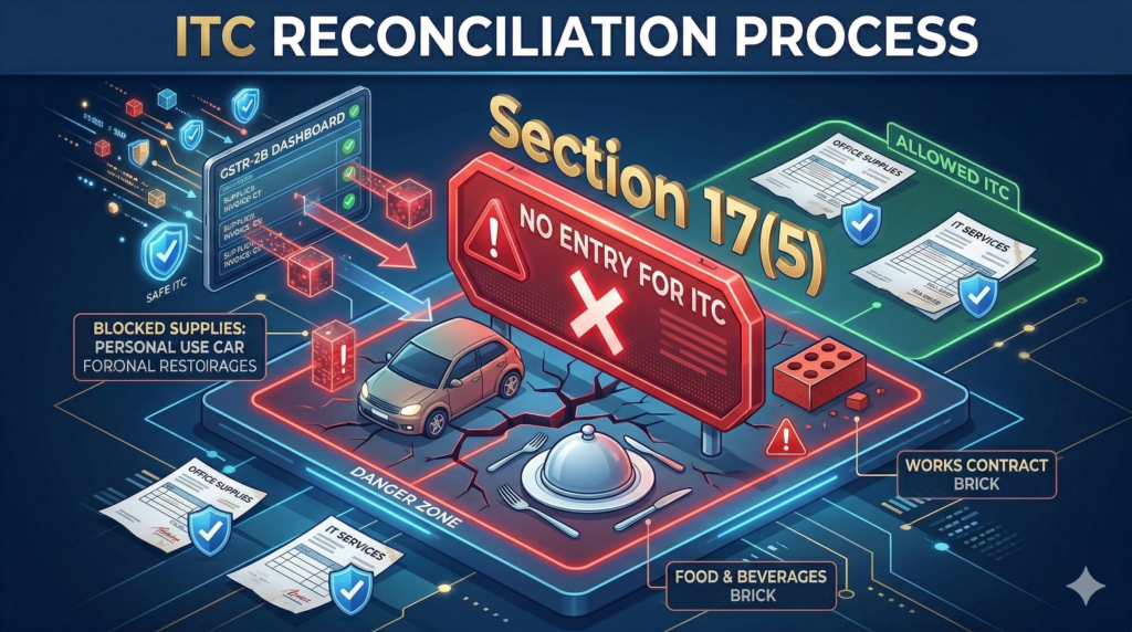 Section 17(5) ब्लॉक्ड क्रेडिट को क्लेम करना