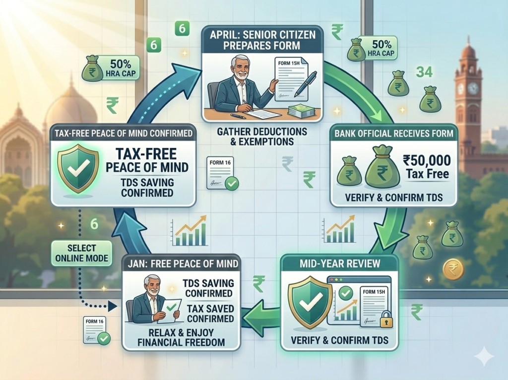 Section 194P 75+ वर्ष वालों के लिए ITR से मुक्ति