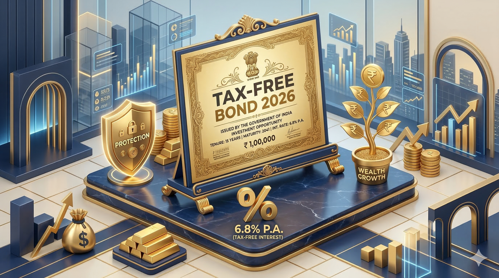 Tax-Free Bonds 2026: सरकारी बांड्स की लिस्ट, ब्याज और रिस्क