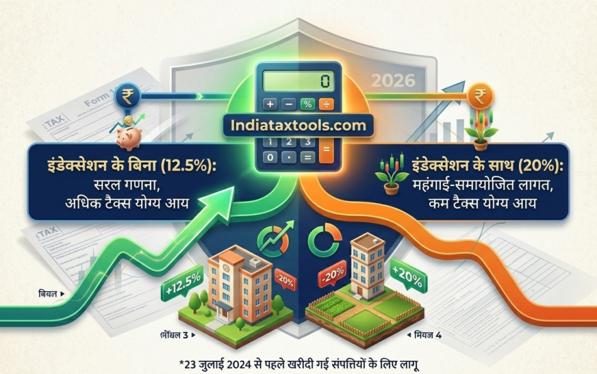 Capital Gains on Property Sale 2026: Indexation Benefits और Section 54 & 54F की पूरी जानकारी