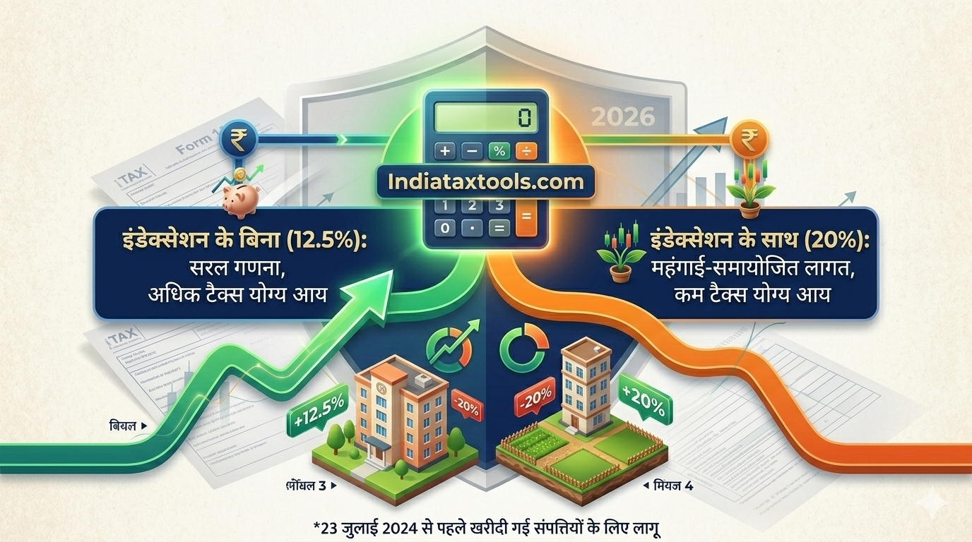 Capital Gains on Property Sale 2026: Indexation Benefits और Section 54 & 54F की पूरी जानकारी
